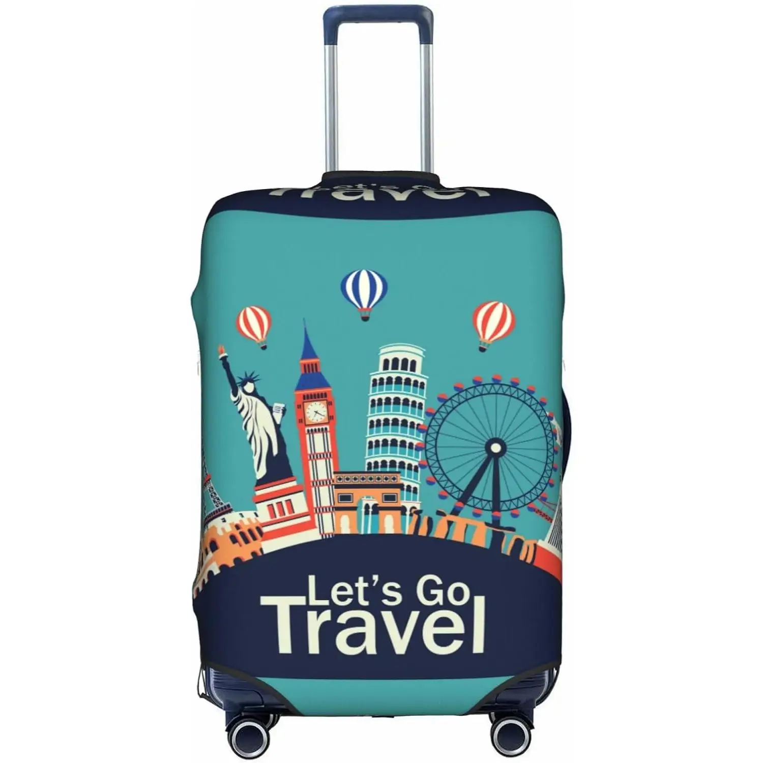 

Чехол для багажа Let's go Travel, моющиеся эластичные чехлы для чемоданов, устойчивый к пылу и царапинам, защитный чехол