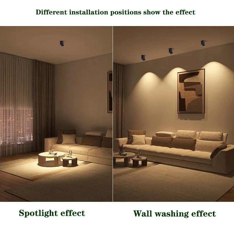 New LED Downlight Surface Installation Anti-glare COB Spotlights Living Room Bedroom Corridor Kitchen Eye Protection Spotlights