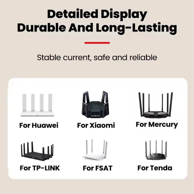 24 Hours Router Auto Rebooter Timed Power Reset Cable DC 5.5*2.1mm 5V-24V Automatic Restart Cord for WiFi Modem IP Camera Router