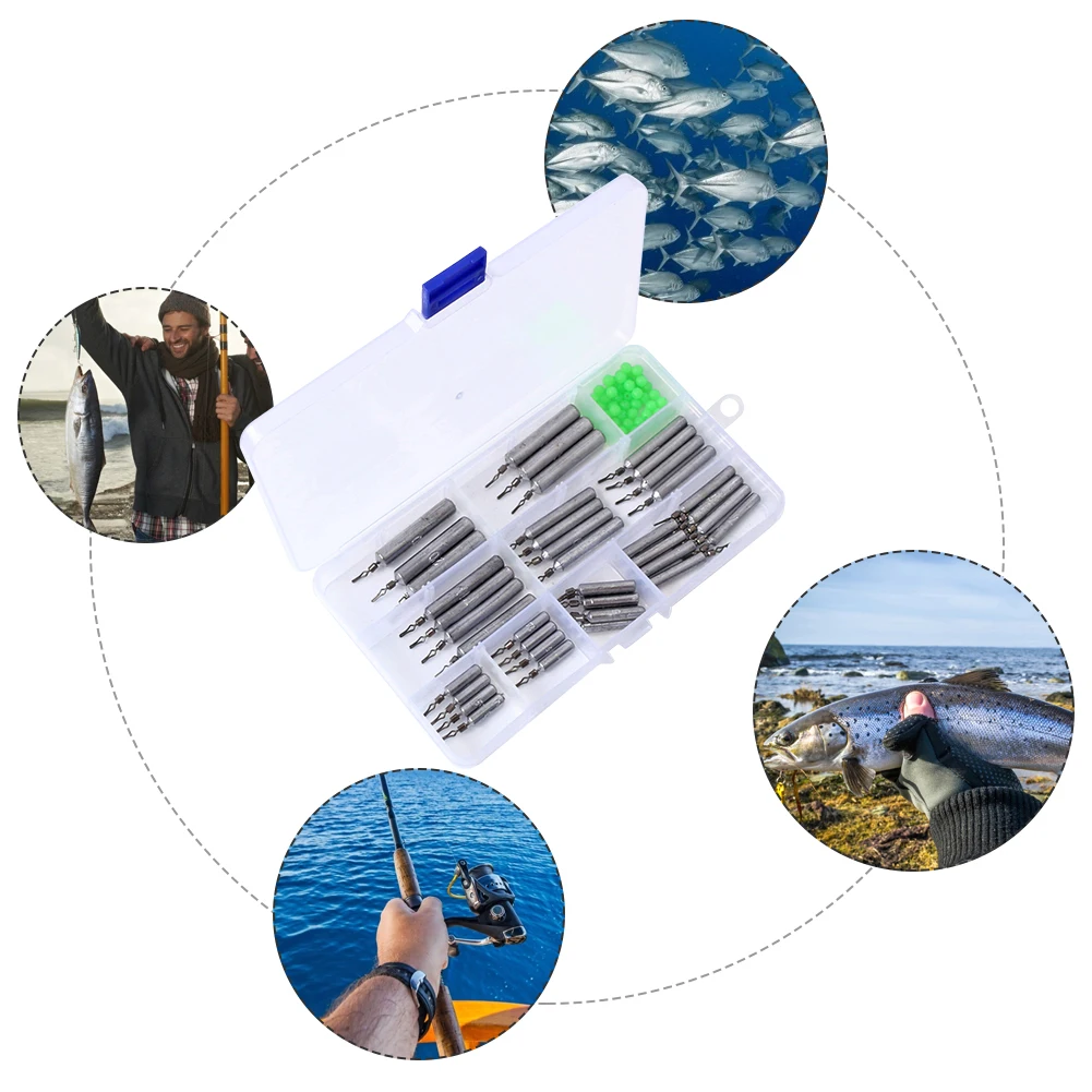 90 قطعة أوزان الصيد المعدنية ضئيلة قطرة النار الأوزان أحجام متعددة بركة بحيرة تيار نهر الصيد دروب شوت الرصاص غرق مجموعة #5