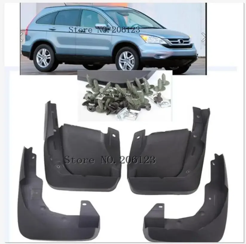 4pcs/set Car Front Rear Mudguards For Honda CRV CR-V 2007-2011 Splash Guard Mud Flaps fender 2008 2009 2010 Car Styling