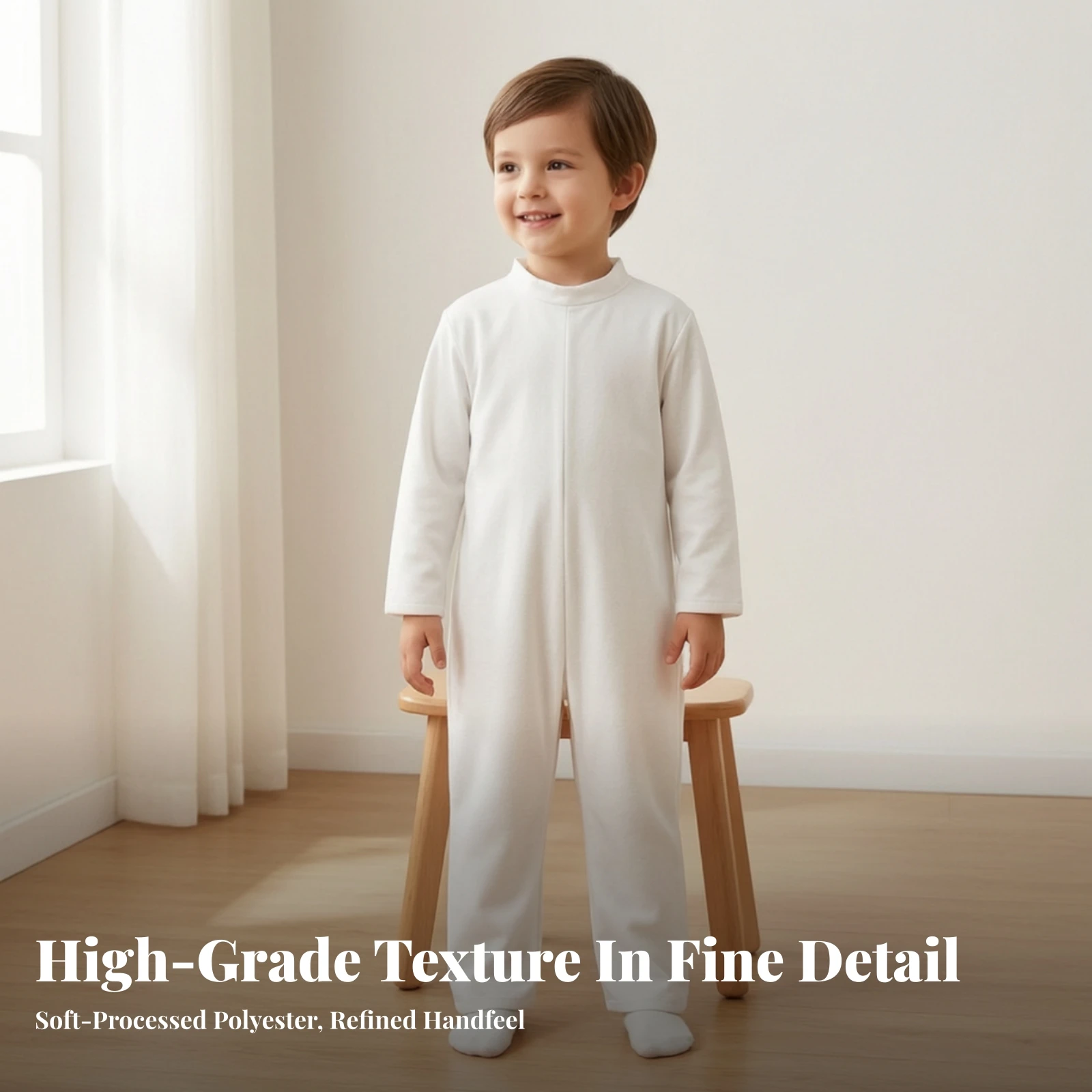Bunny Costume with Headband Cute Bunny Rabbit Costume Onesie Comfortable Apparel Soft for Children, Easter Events, Dress-up Play