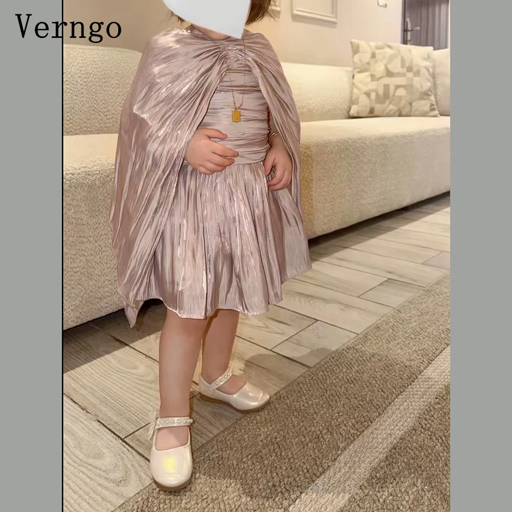 

Платье Verngo Princess Lavender из блестящего атласа для девочек, мини, с цветочным узором, с круглым вырезом, А-силуэт, для дня рождения, выпускного вечера, на заказ