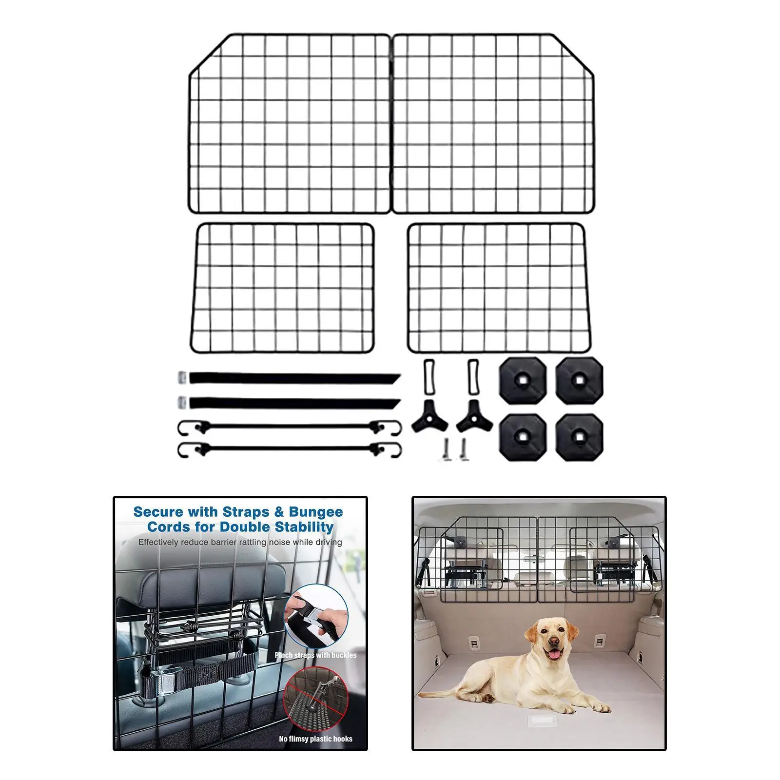 

Dog Car Barrier Car Backseat Divider Pet Supplies Travel Pet Car Divider Net