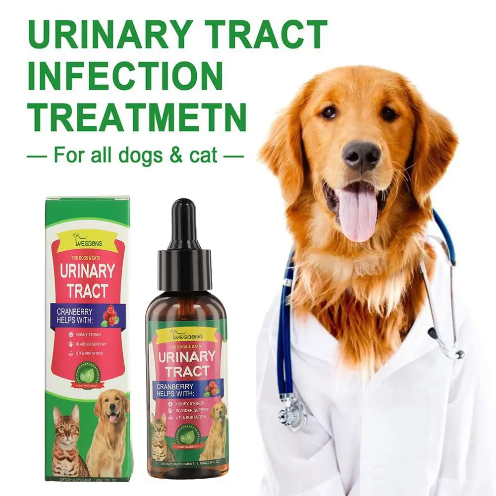 Cranberry Bladder Health Drop Dog Urinary Tract Infection Stone Pet Bladder Promote Kidney Health Health Care Remover Suppl H5A6