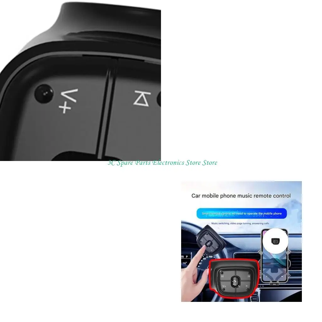 SZ Rechargeable Bluetooth-compatible Steering Wheel Phone Controller for Music Apps