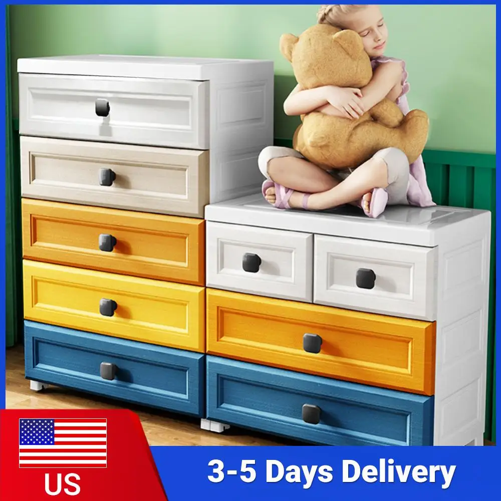 

Drawers Chests with Wheels Storage Organizer Modern Nightstand Drawers Storage Cabinet for Bedroom Living Room Hallway