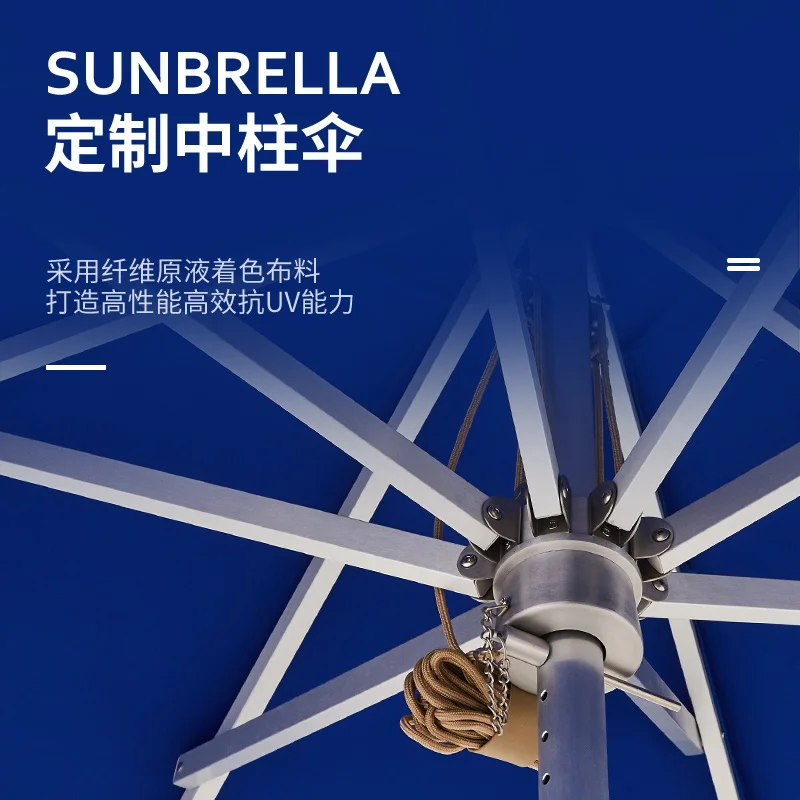 Courtyard Outdoor Roman Umbrella Designer Sunbrella Hanging Umbrella Garden Sunshade Umbrella