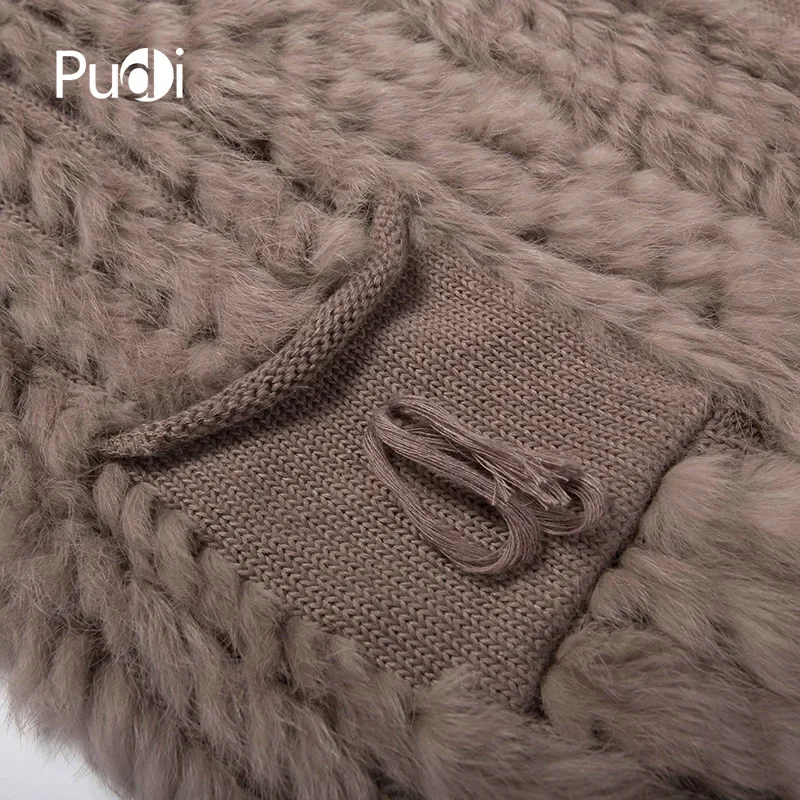 VKR004 Los nuevos chalecos de invierno de punto Real para mujer, chal de piel de conejo, capa, estola, Poncho envolvente