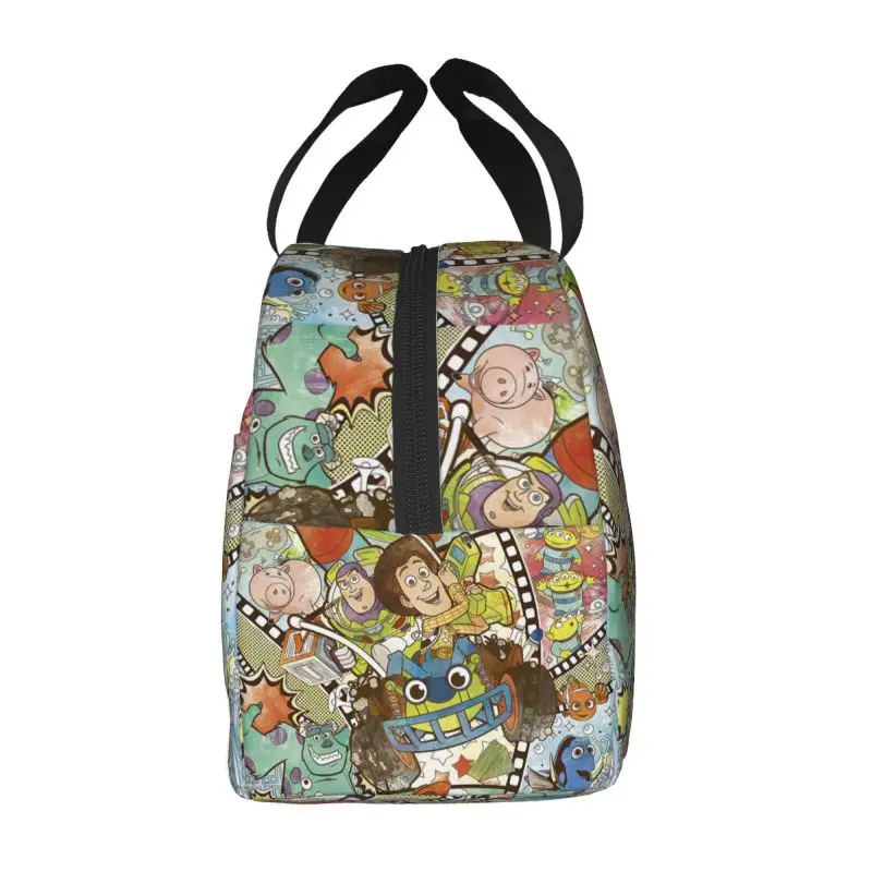 Fiambrera personalizada de Toy Story Collage, bolsa térmica impermeable, aislante para alimentos, bolso de mano portátil para Picnic, escuela para