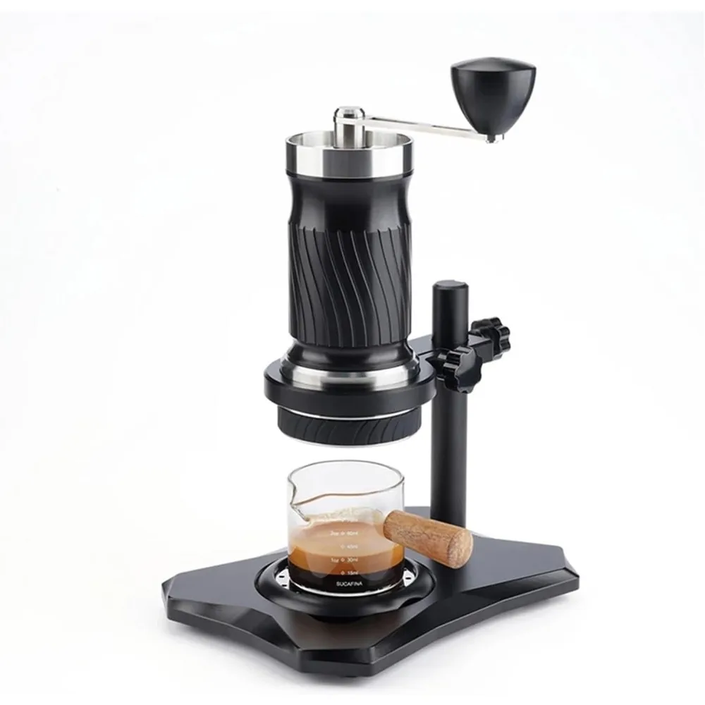 

Ручная эспрессо-машина 9-12 бар, портативная кофеварка с ручным давлением для путешествий на открытом воздухе