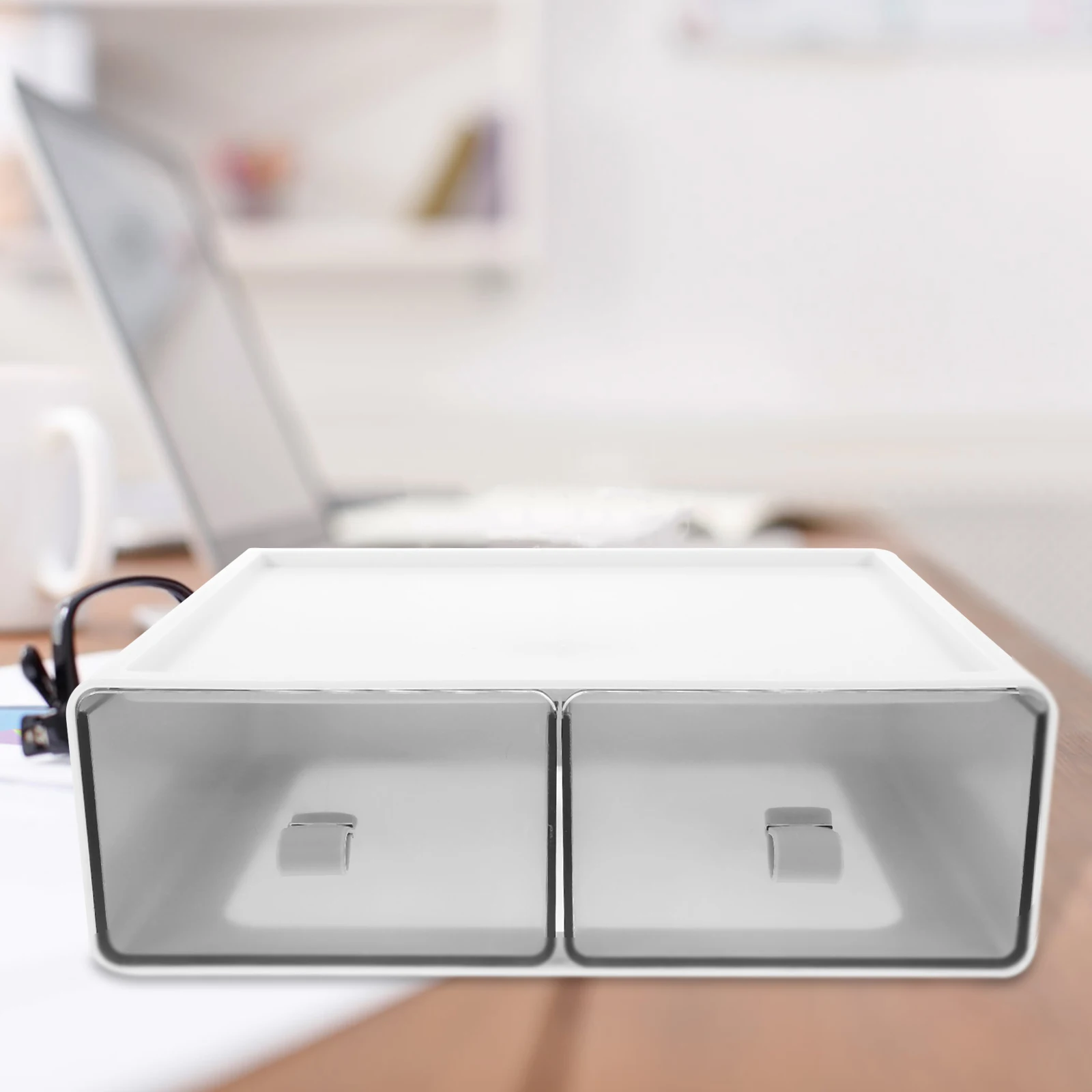 

Desktop Storage Box Large Capacity Durable Plastic Jewelry Case Earrings Necklace Ring Watch Accessories Tidy Bedroom Living