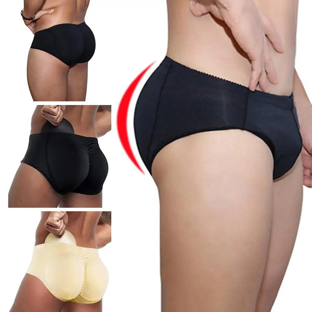 Butt Lifting Underwear Butt-enhancing Briefs Breathable Men's Shapewear High Elastic Butt Lifted Underpants with Thick Fake Butt