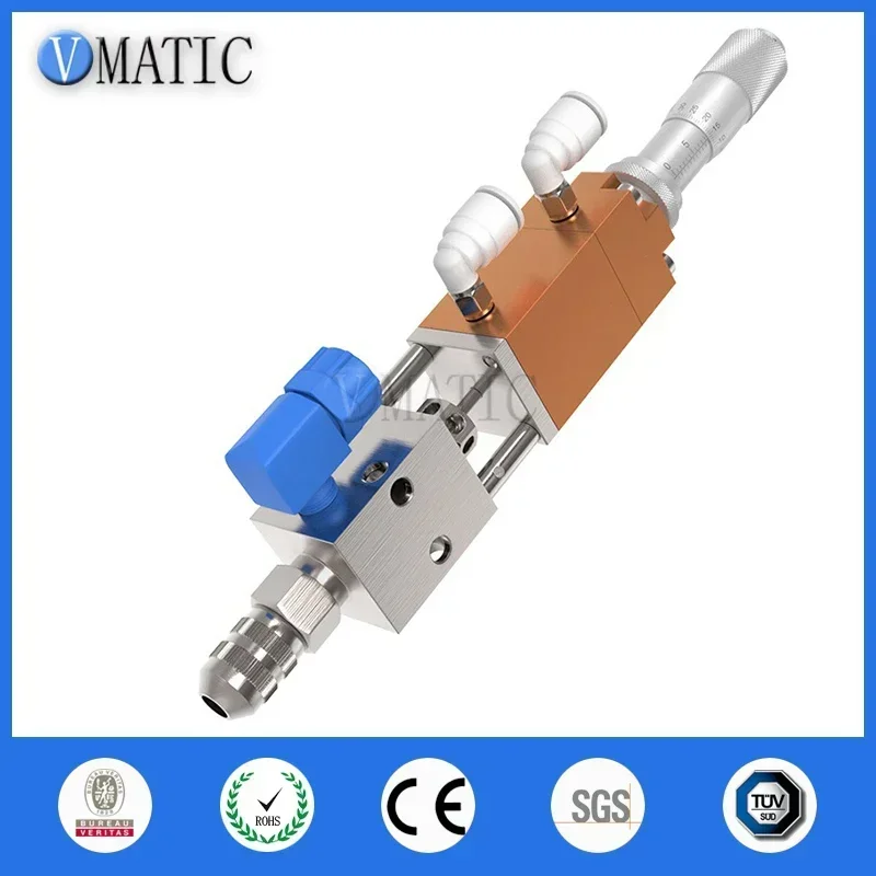 Precision Pneumatic Dispensing Valve | Needle-Free Anti-Clog Nozzle with Zero Drip Seal