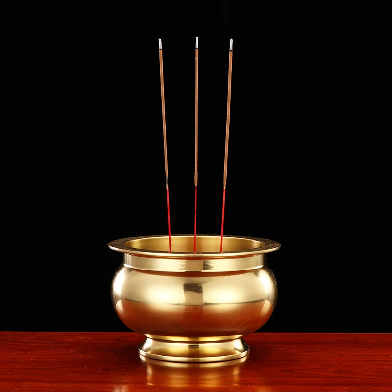 

Metal Incense Burner Ornaments Sacrificial Utensils Feng Shui Pray for Auspiciousness Temple Buddha Hall Incense Incense Burner