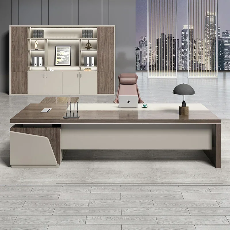 Office Furniture Escritorio De Bureau Desk Mdf Board Design Ceo Office Table Executive Office Desk Luxury Commercial Furniture