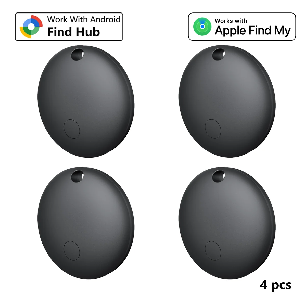 Mini Gps Dual System Tracker for Apple Find My/Android Google Find Hub App Item Finder Bag/Key Locator Smart Bluetooth Tracker