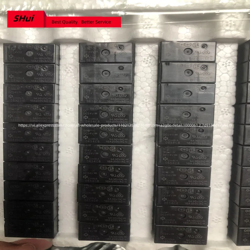 10pcs-100pcs/lot New Original Relay G5Q-14 G5Q-14-5V DC5V G5Q-14-12V DC12V G5Q-14-24V DC24V 5A 5Pin Alternative G5Q-1 G5Q-1-EU