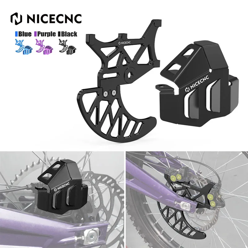 

NICECNC For Surron Light Bee X S L1E Aluminum Rear Brake Disc Guard Brake Caliper Guard For Segway X160 X260 Electric Dirt Bike