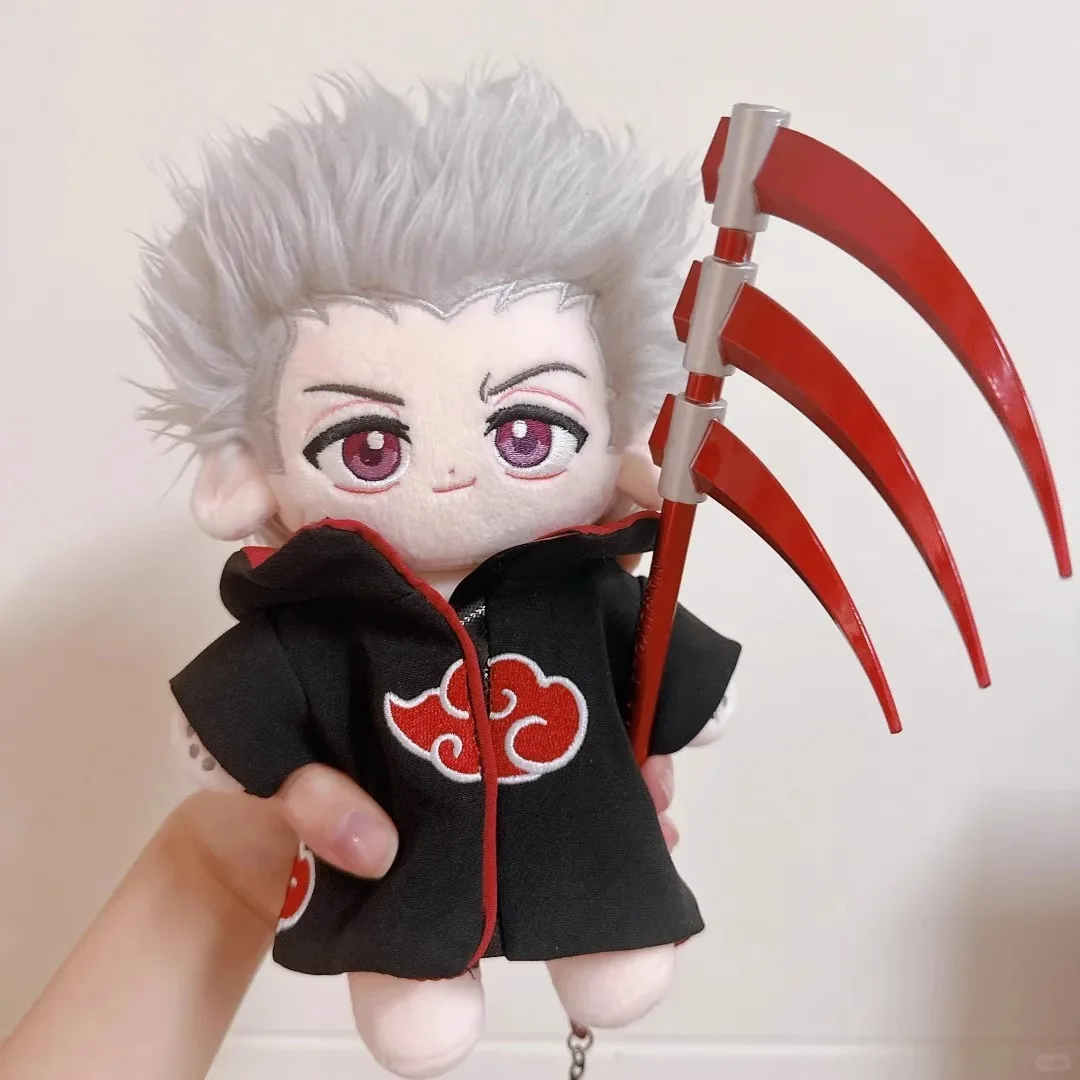 

В наличии Наруто Хидан 20 см Poseable плюшевая кукла - хлопковая фигурка премиум-класса со скелетонизированной рамкой, коллекционная аниме для настольного дисплея