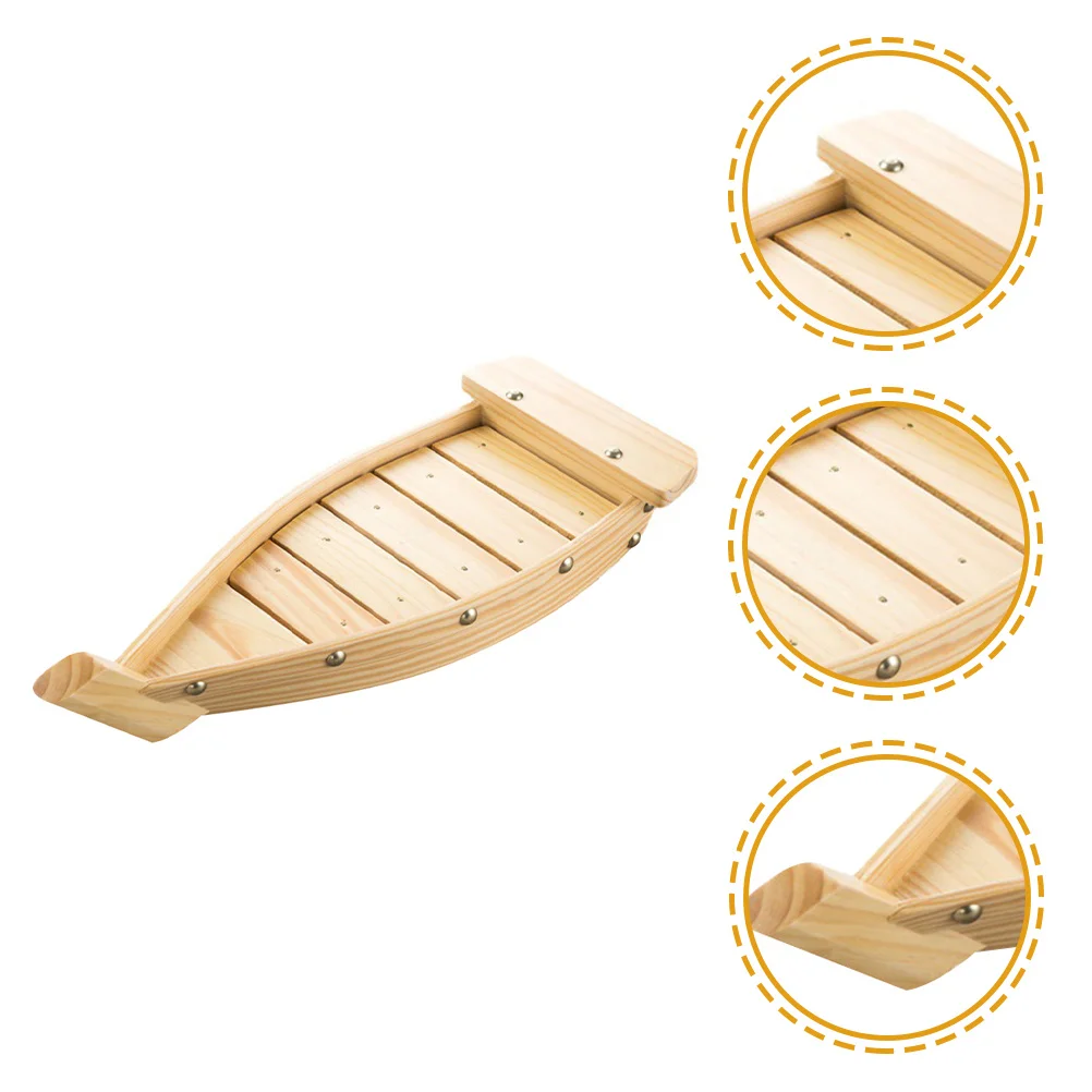 

Wooden Sushi Serving Boat Premium Material Creative Design Restaurant Appetizer Plate Sashimi Display Tray Sushi Boat