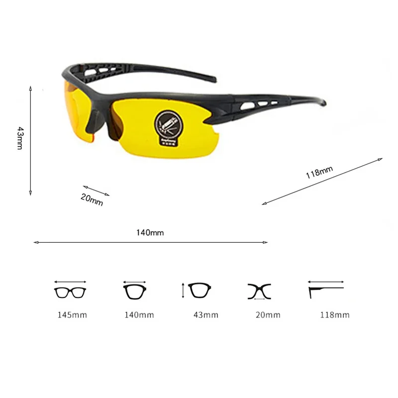 Cycling Sunglasses for Men, Outdoor Sports, Mountain Riding Protection Goggles