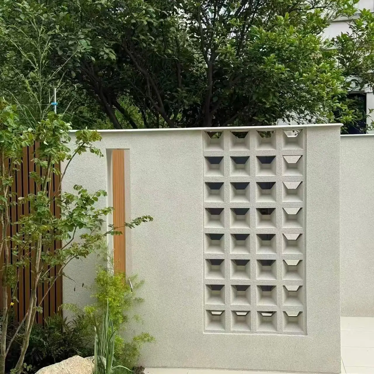 DIY Reusable ABS Concrete Hollow Block Mold 40x10x10cm Cement Brick Mould for Patio Partition Courtyard Wall Decor