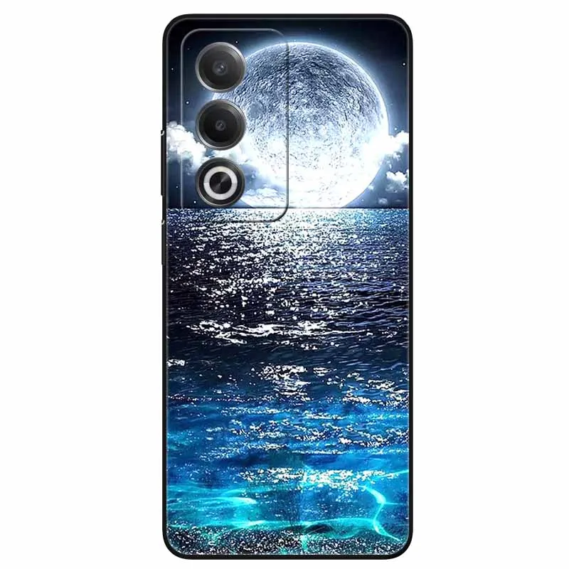 For OPPO A80 5G Case 6.67\'\' Cool Black Soft TPU Silicon Back Covers for A 80 OPPOA80 5G A80 2024 Phone Cases Funda Coque CPH2639