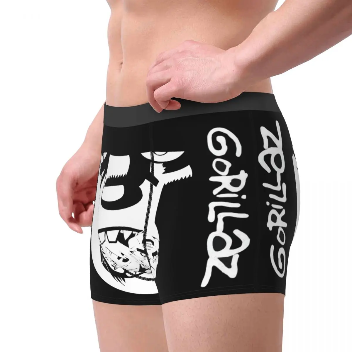 Cool Music Band Gorillaz Skateboard Man'scosy Boxer slip, biancheria intima con stampa 3D, Idea regalo di alta qualità altamente traspirante