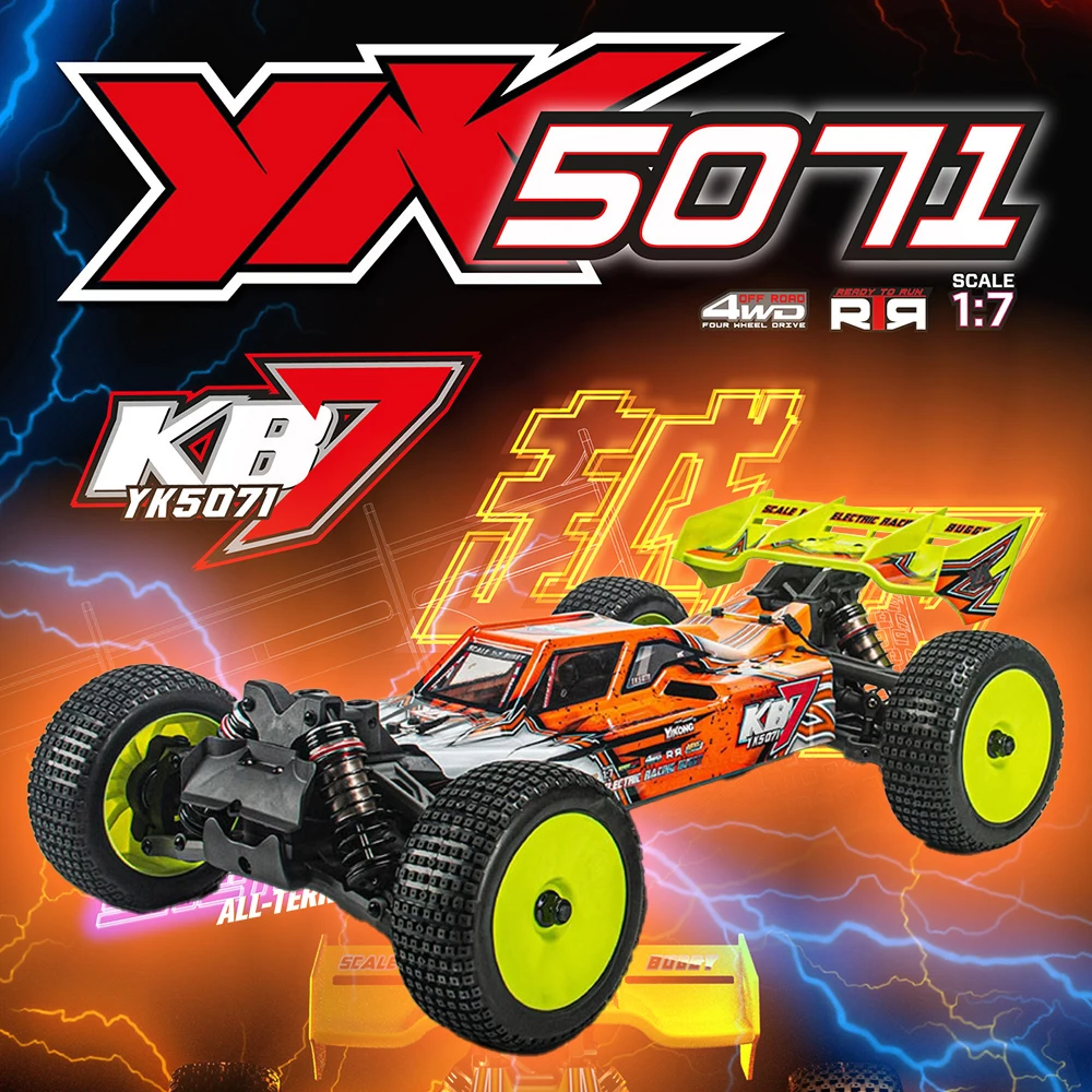 YIKONG YK5071 KB7 Brushless 4WD Buggy 1/10 RC Electric Remote Control Model Car Adult Toys
