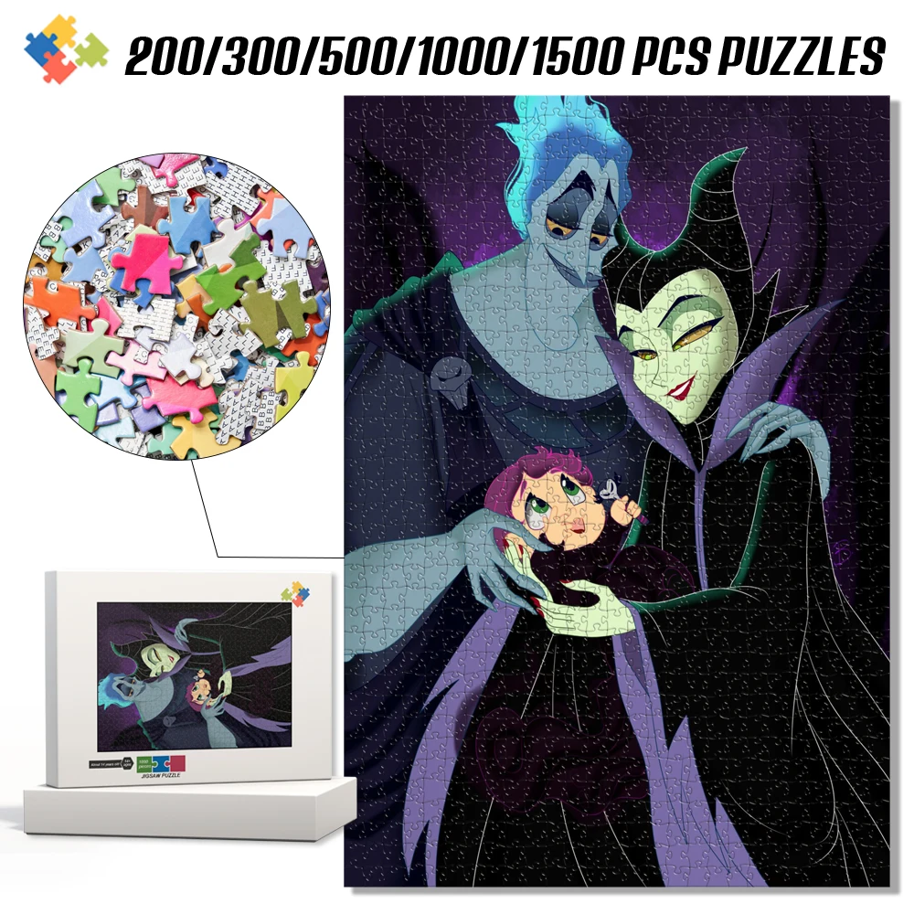 

Disney Villain Manual Diy Jigsaw Puzzle Kids Learning Educational Toys Jigsaw Puzzle Kid's Birthday Gift Multiple Size Available