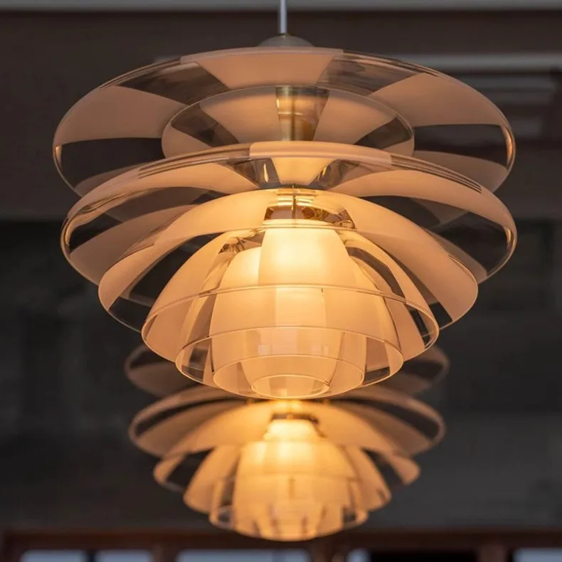 

Acrylic Glass Hanging Lamp Modern LED Pine Cones Pendant Lights for Dining Room Table Living Room Decor Lamps for Bedroom