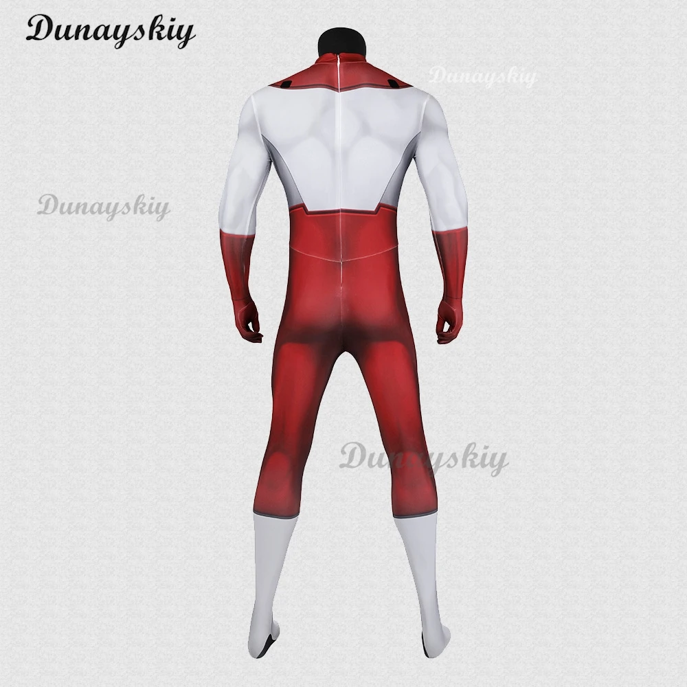 Invincible Omni Man Nolan Grayson Cosplay Costume Disguise for Adult Jumpsuit Zentai Suit Roleplay Halloween Carnival Party Suit