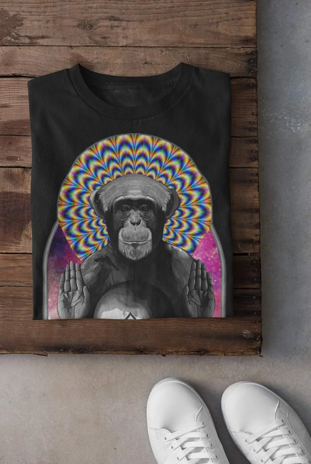 Joe Rogan JRE Podcast Psychedelic Monkey Custom DTG Printed t shirt