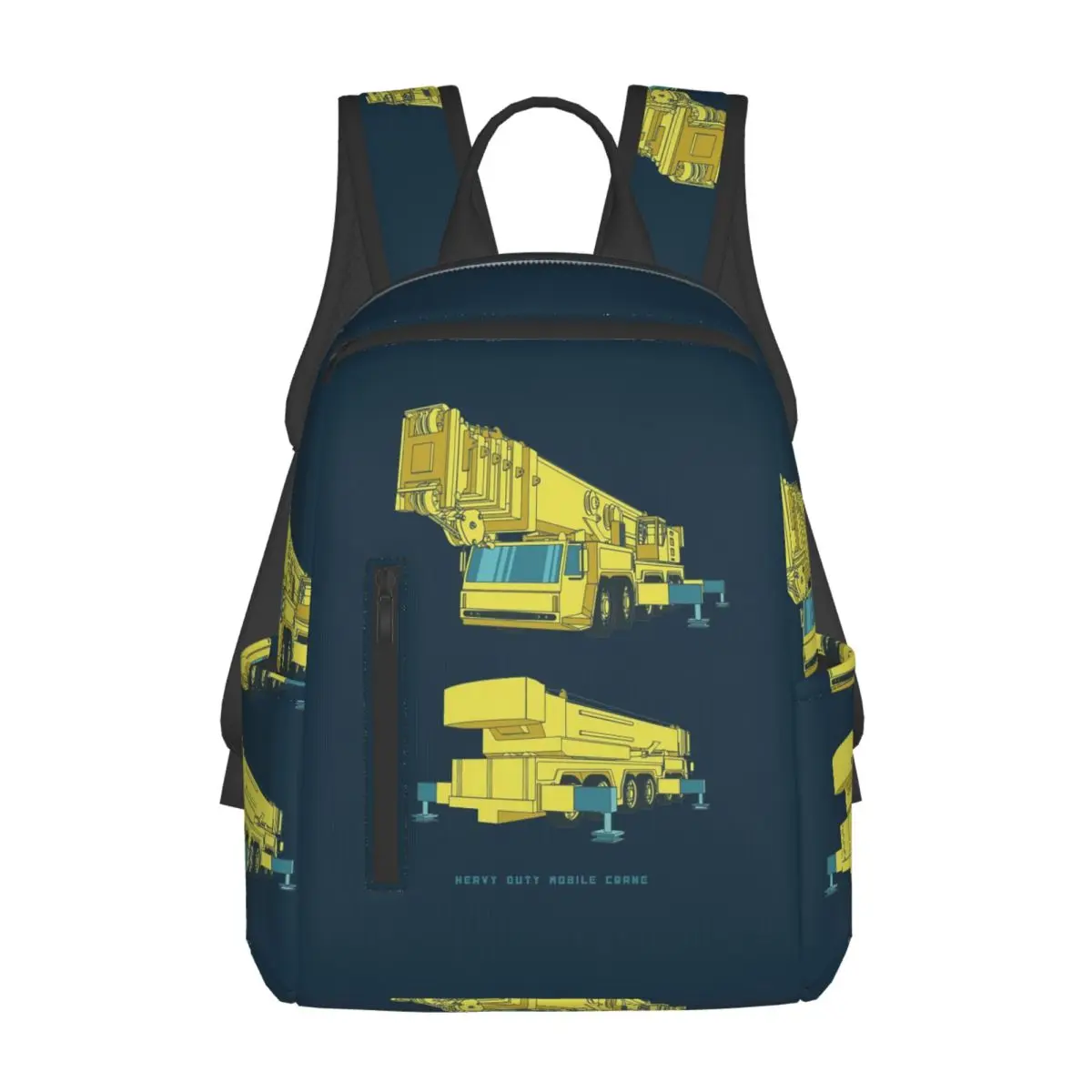 

Liebherr Heavy Crane Backpack Daypack Large Capacity Children BookBag School Bag Shoulder Bags for Men Women