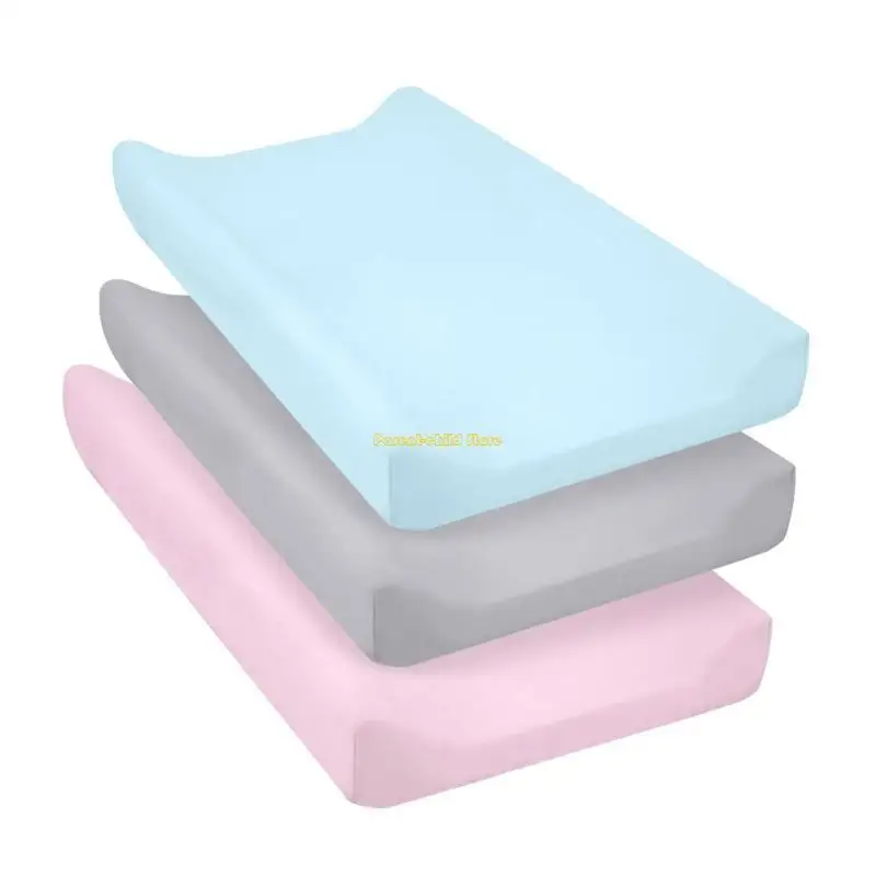 WXTD 3 قطعة وسادة تغيير حفاضات الأطفال الأكمام قابلة لإعادة الاستخدام غطاء مغير الحفاض غطاء حفاضات ناعم وقابل للتنفس ملاءات