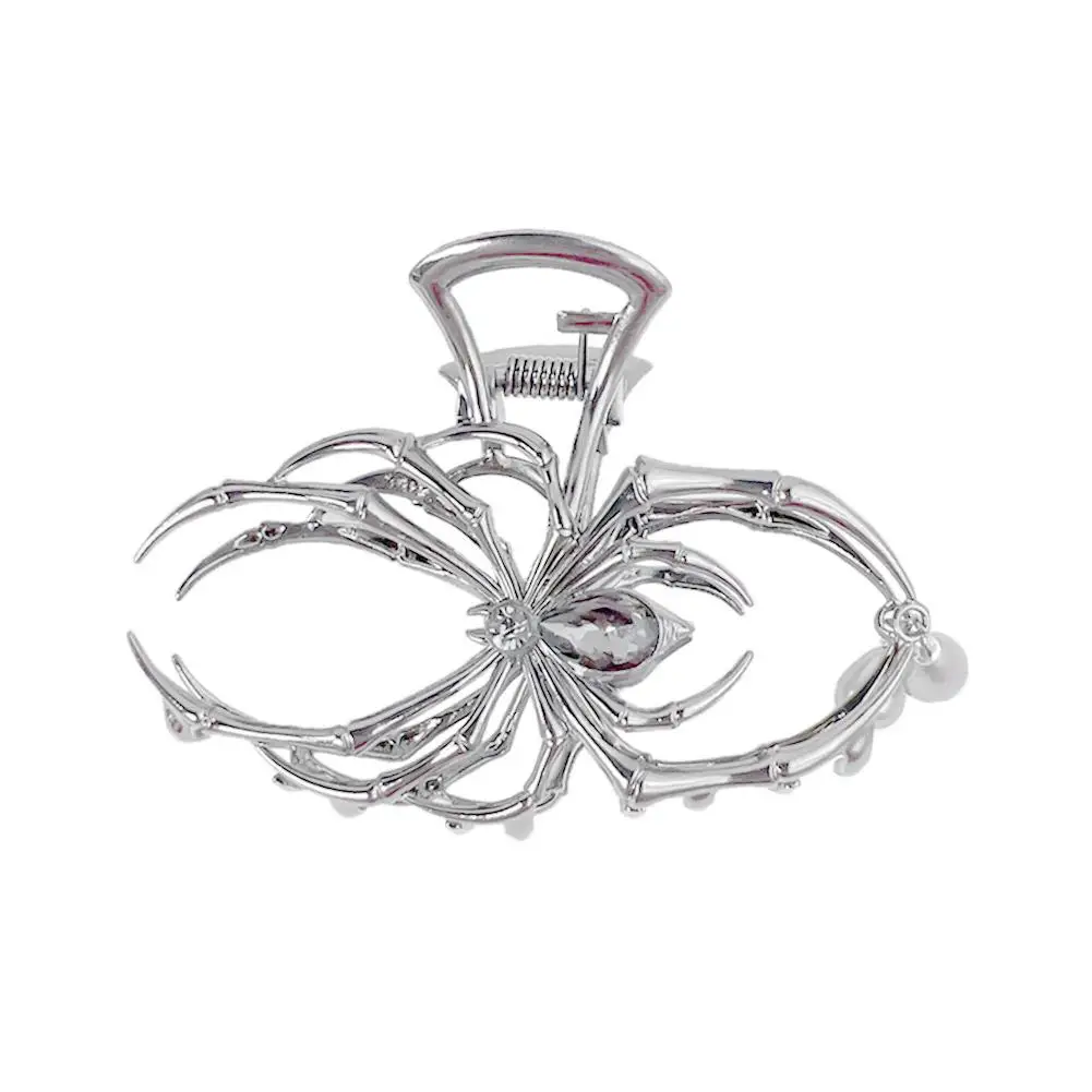 1pcs Big Sliver Spider Hair Claw Clips For Women,strong Hold Hair Jaw Clips For Thick Thin Hair,halloween Hair Accessories R6l4 image 6