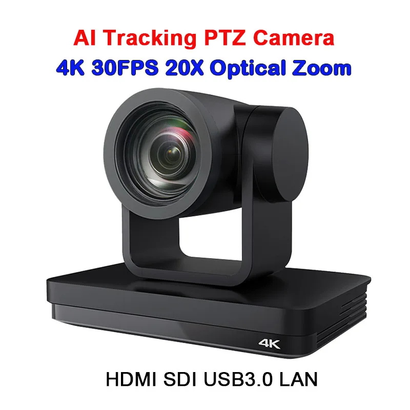 4KP30 20X PTZ Camera Live IP Broadcast Streaming Output with HDMI SDI 3G-SDI,USB 3.0 for Conferencing, Church and Schools