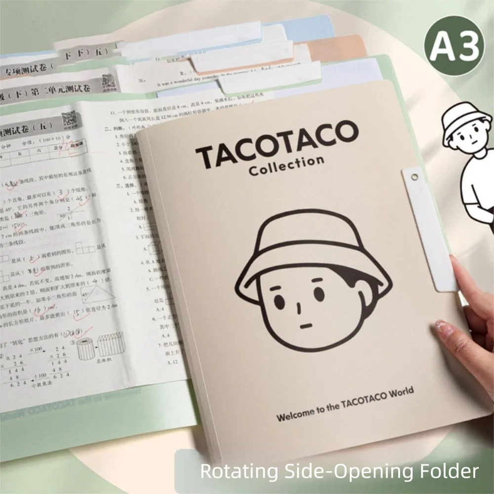 4PCS New Portable Foldable Folders Versatile Organize Artifacts File Contract Folders A3 To A4 Folding Board Folder