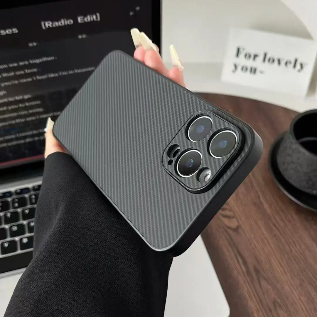 Aplicable para samsung s25 caja de teléfono móvil de soldadura de carbono a56 nueva textura note20plus business s22