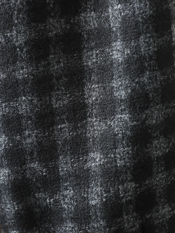 Casual Thiened Woolen Wide Leg Pants Loose Fit Autumn Winter New Sle plus Size Small Stature Women's Clothing Label Removed