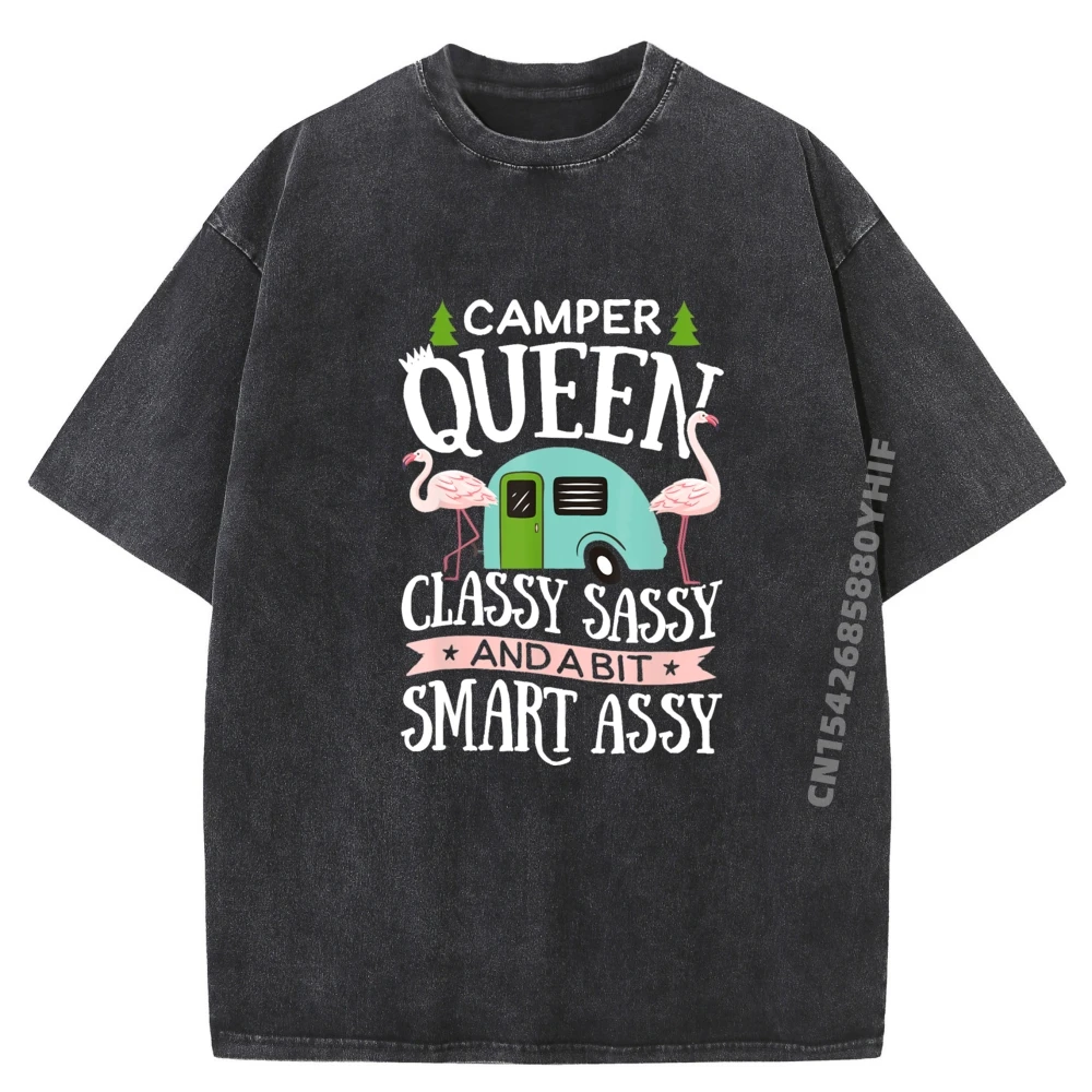 

Tops & Tees Camper Queen Classy Sassy Smart Halloween Pure Cotton Oversized Mens T Shirts Birthday T Shirt Washed Latest