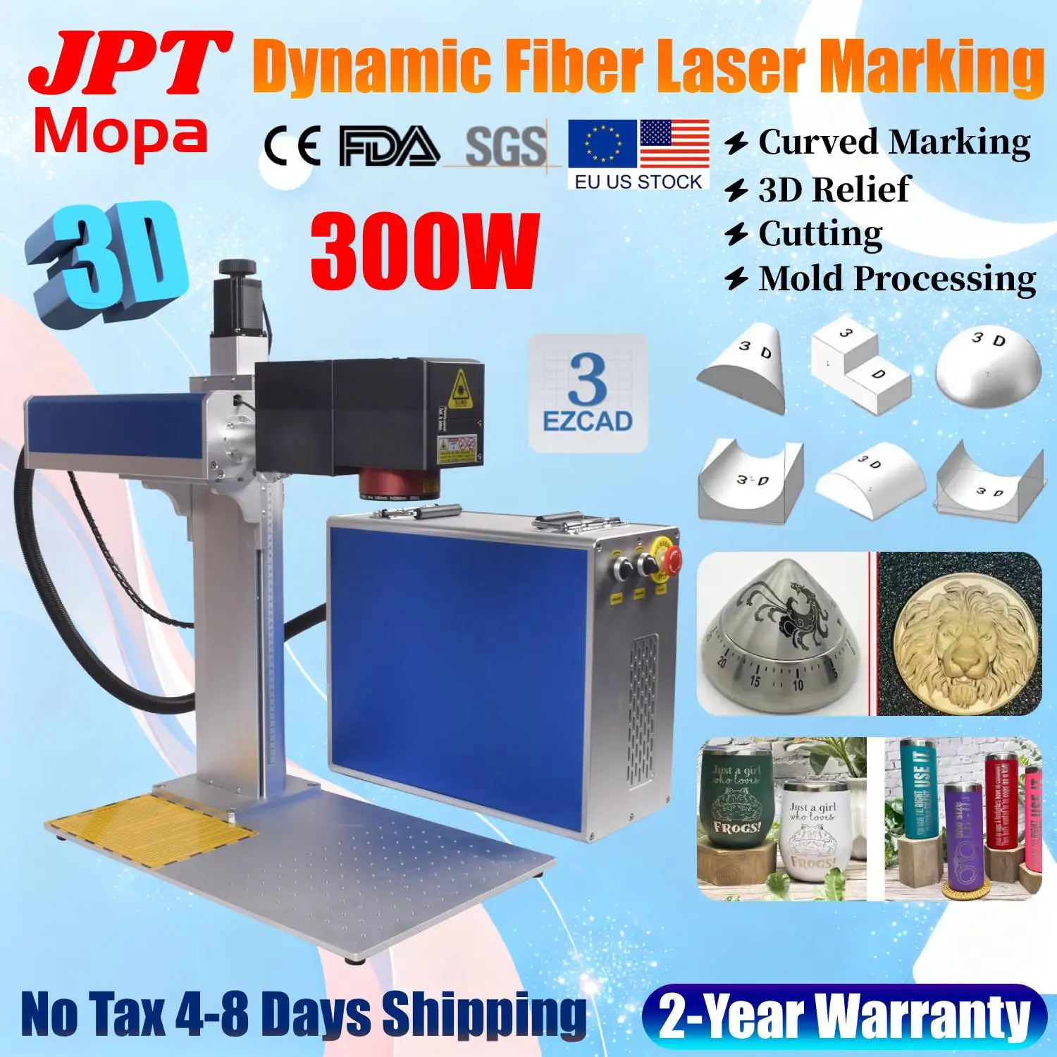 3D 300W Jpt M7 Mopa…