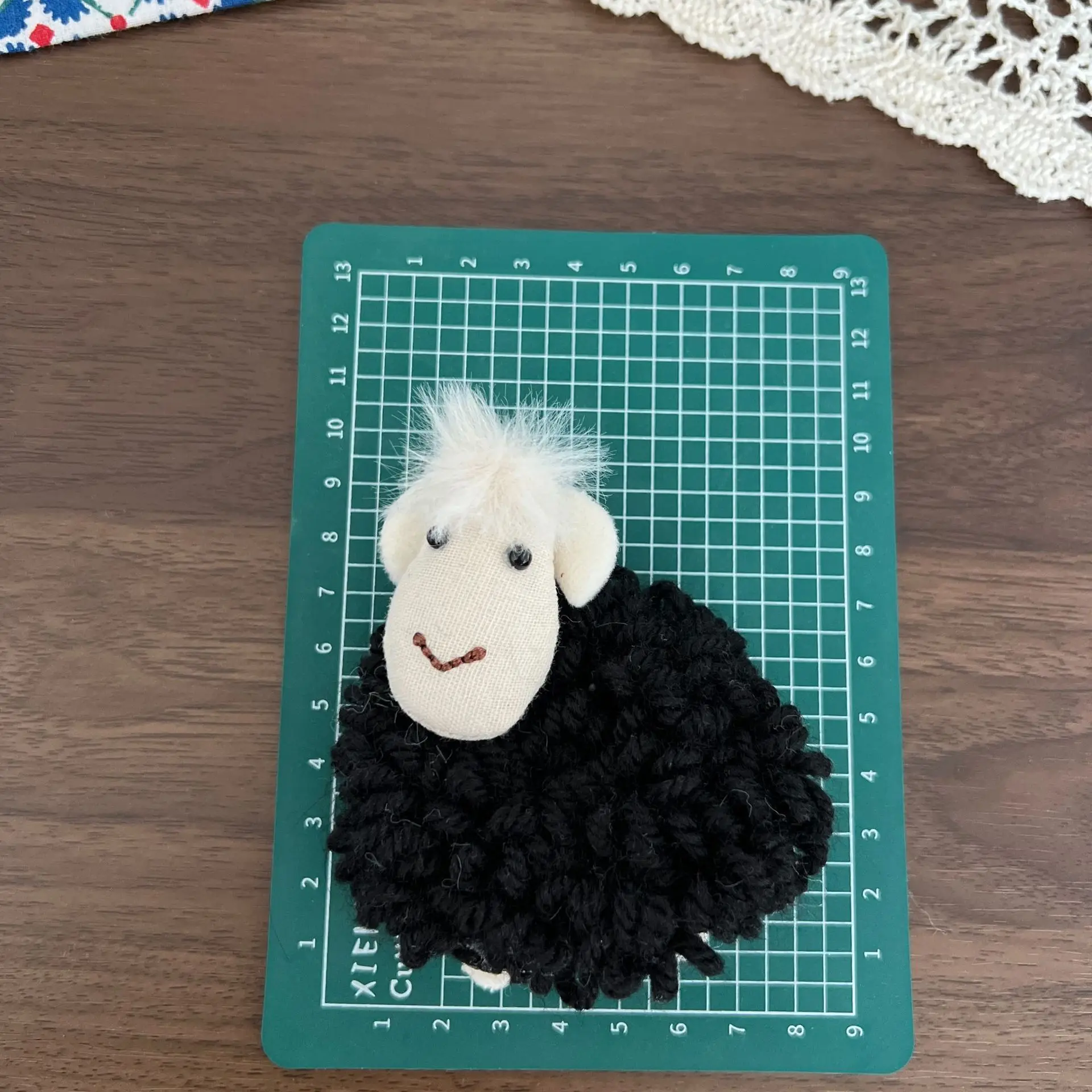 Brooch Pin DIY Accessory Cute Plush Doll Cotton Filled Raised Hair Clip Kids Shoes Socks Semi Finished Craft Supply Mini