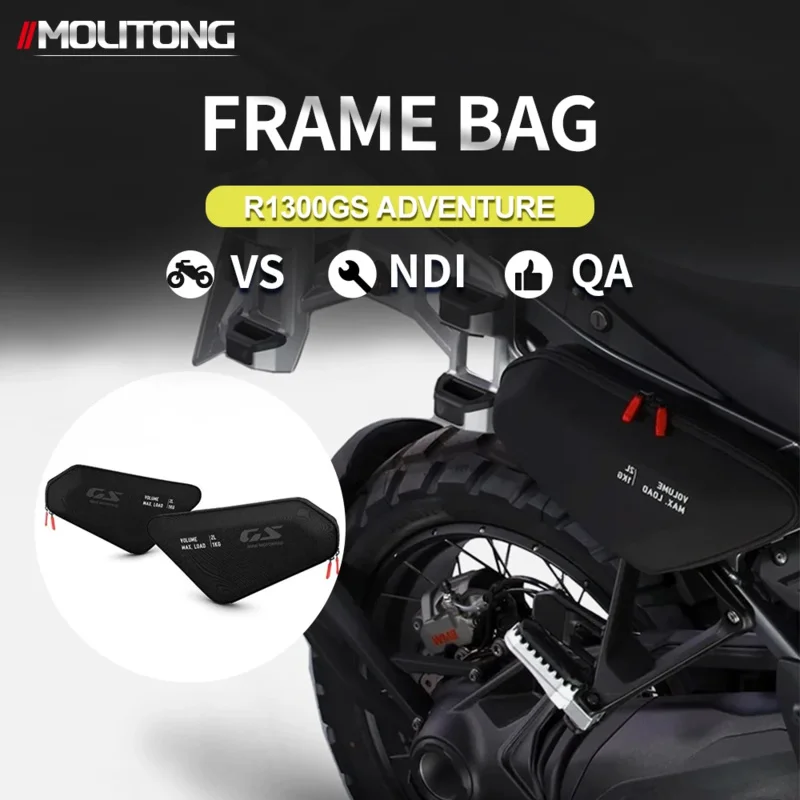 

New 2025 2024 R1300GS Adventure R 1300 GSA R1300 GS ADV Motorcycle Side Frame Bag Storage Package Bags Waterproof Bag