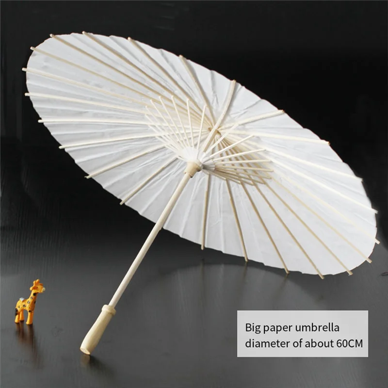 Ombrello da sposa bianco per decorazione di nozze fai da te in stile antico cinese Ombrello per foto di matrimonio