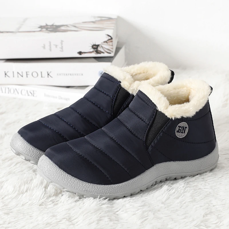 

Sneaker Woman Shoes Keep Warm Slip On Snow Women's Boots Couple Sneakers 2025 Winter Sports Shoes Footwear Shoes For Women