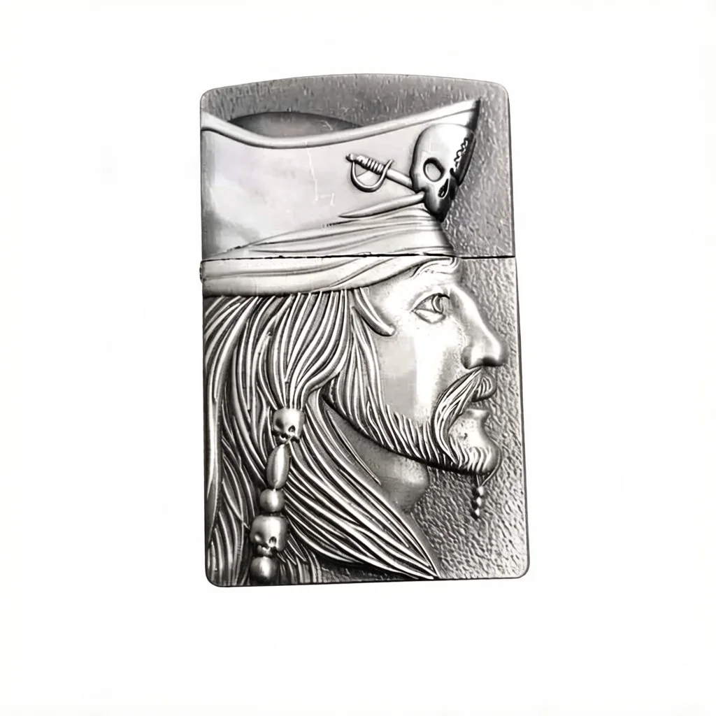 DIY Metal Badge Sticker Decoration Parts Accessories Pirates of the Caribbean For ZP Zorro Lighters