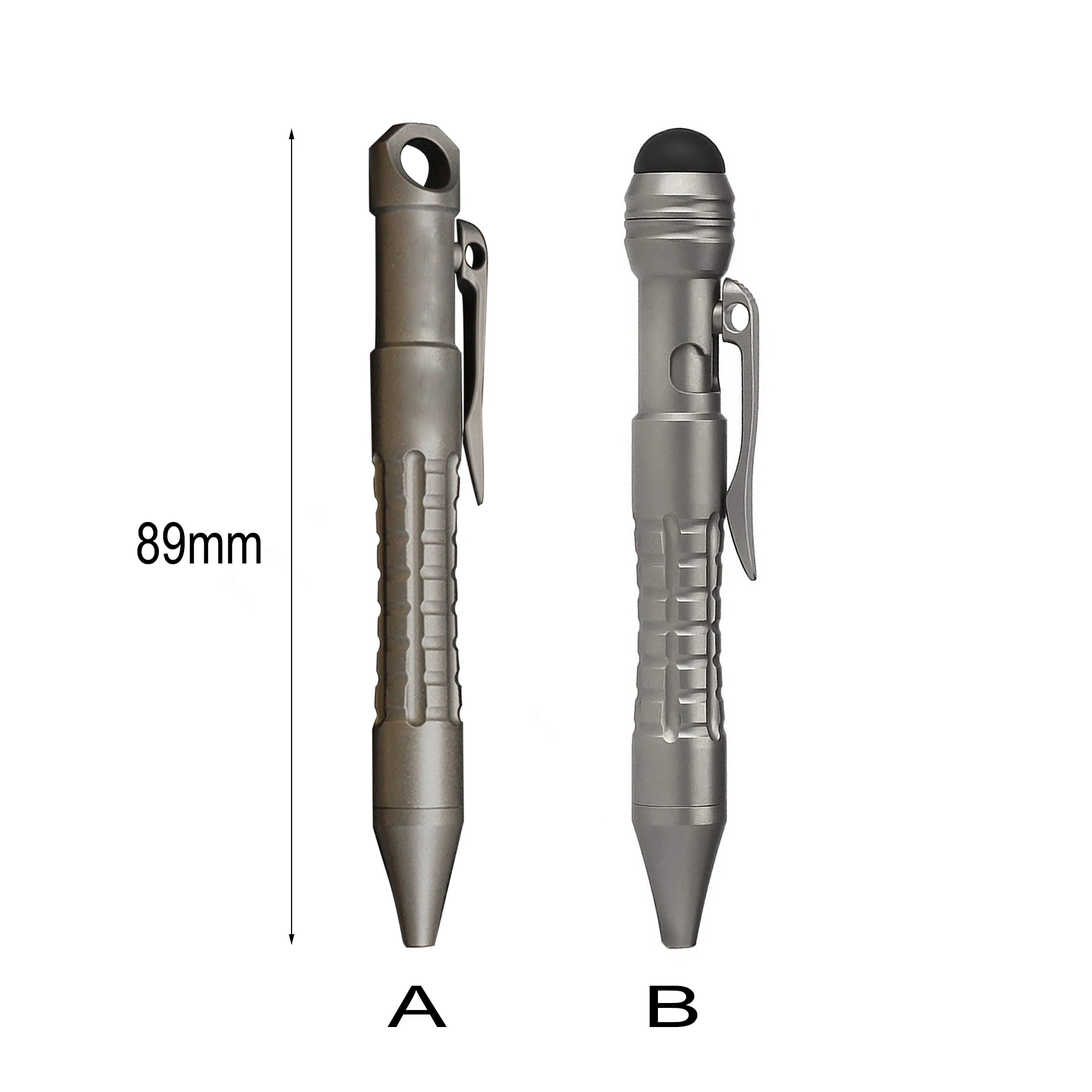 Super fine TC4 Ti titanium 3.5 inch mini pocket tactical bolt lock  ballpoint pen self defence survival breaker EDC tool