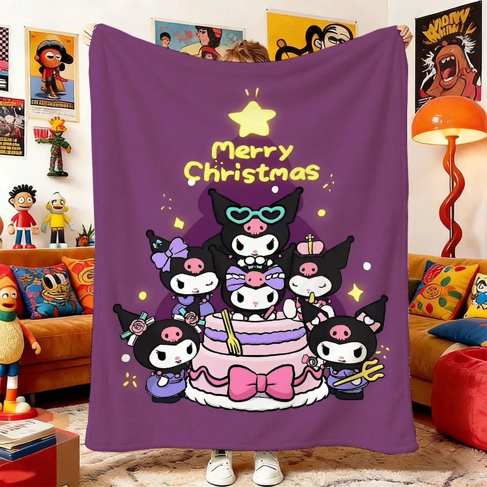 KKuromies Fluffy Soft Blanket for Bed Sofa Camping  Plush Throw for Home Decoration Picnic Bedspread